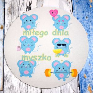 Podkładka pod myszkę okrągła z Twoim zdjęciem nadrukiem lub logo
