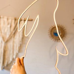 Zając wielkanocny obręcz dekoracja kontury zawieszka ozdoba świąteczna rozm L