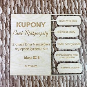 Kupony dla nauczycielki