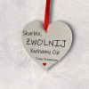 Zawieszka do auta metalowa ze zdjęciem. Serce. Dwustronna_1
