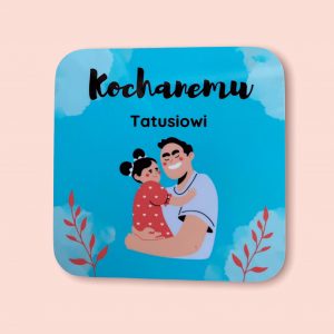 Magnes na lodówkę ze zdjęciem Dzień Taty Kochanemu Tatusiowi