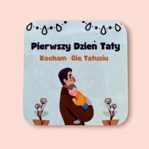 Magnes na lodówkę ze zdjęciem Pierwszy dzień taty