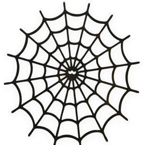 Pajęczyna oczy pająka ozdoba dekoracja na halloween kolor czarny