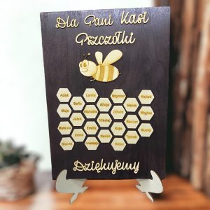 Pamiątka Podziękowanie dla nauczyciela A3 Zakończenie roku Dzień nauczyciela