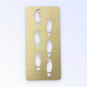 Szablon Butów Ślad Stóp Odcisk Buta Elfa Drewniany