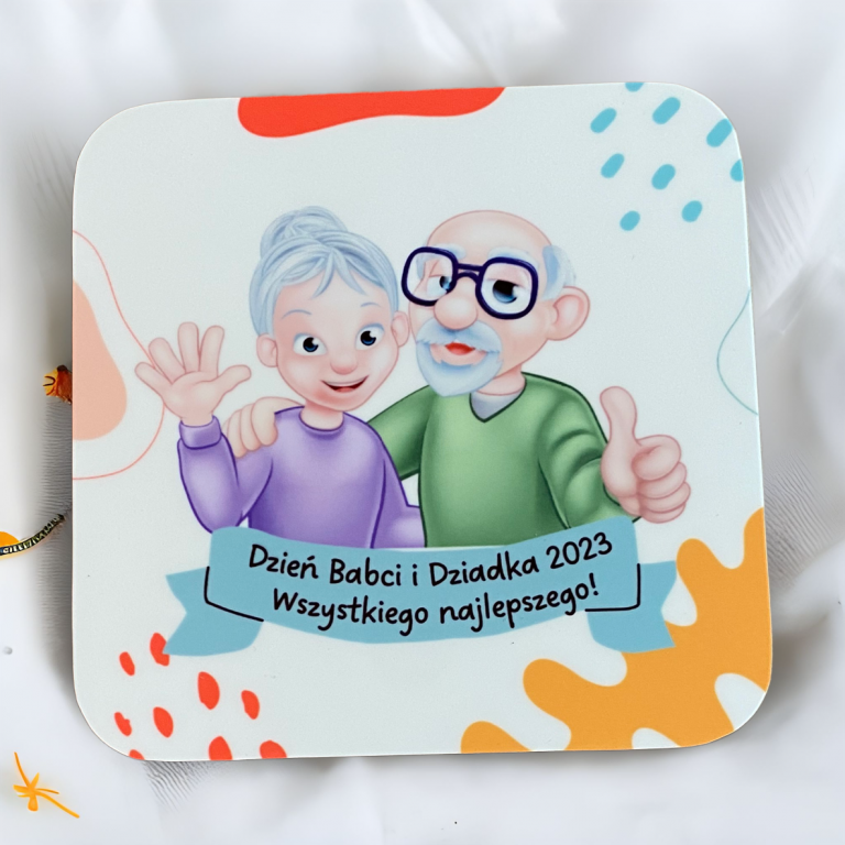 Magnes Ze Zdjęciem Na Dzień Babci I Dziadka Magnes na lodówkę ze zdjęciem Dzień Babci i Dziadka Dzień Babci i