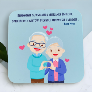 Magnes na lodówkę ze zdjęciem Dzień Babci i Dzień Dziadka Dziadkowie są największą mieszanką śmiechu...