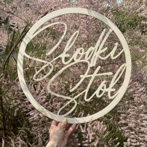 Obręcz Słodki stół dekoracja na wesele