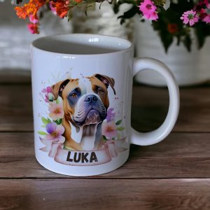 Kubek z psem AMstaff Amerykański Staffordshire terrier imię