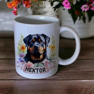 Kubek z psem Rottweiler imię