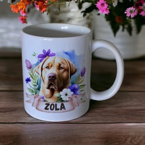 Kubek z psem labrador biszkoptowy imię