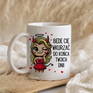 Kubek Walentynkowy Zabawny Prezent Blondynka