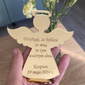 Aniołek podziękowanie dla gości