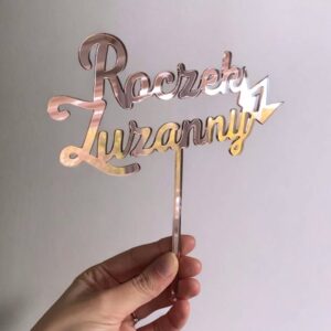 topper lustrzany rosegold