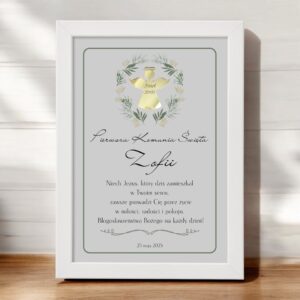 Ramka Komunijna Personalizowana